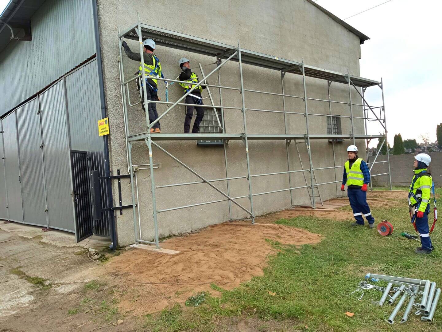 Praktyczne szkolenie rusztowaniowe w OSZ w Mińsku Mazowieckim